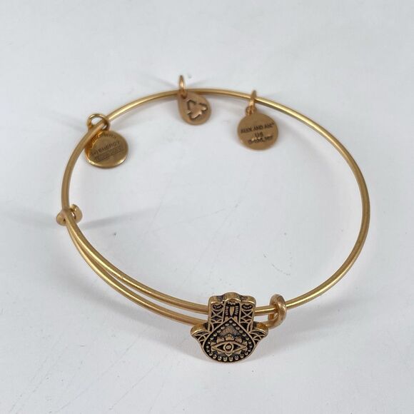 Alex and Ani Bracelet Lot of 6 Expandable Bangles Beaded Gold Silver Tone - Picture 4 of 7